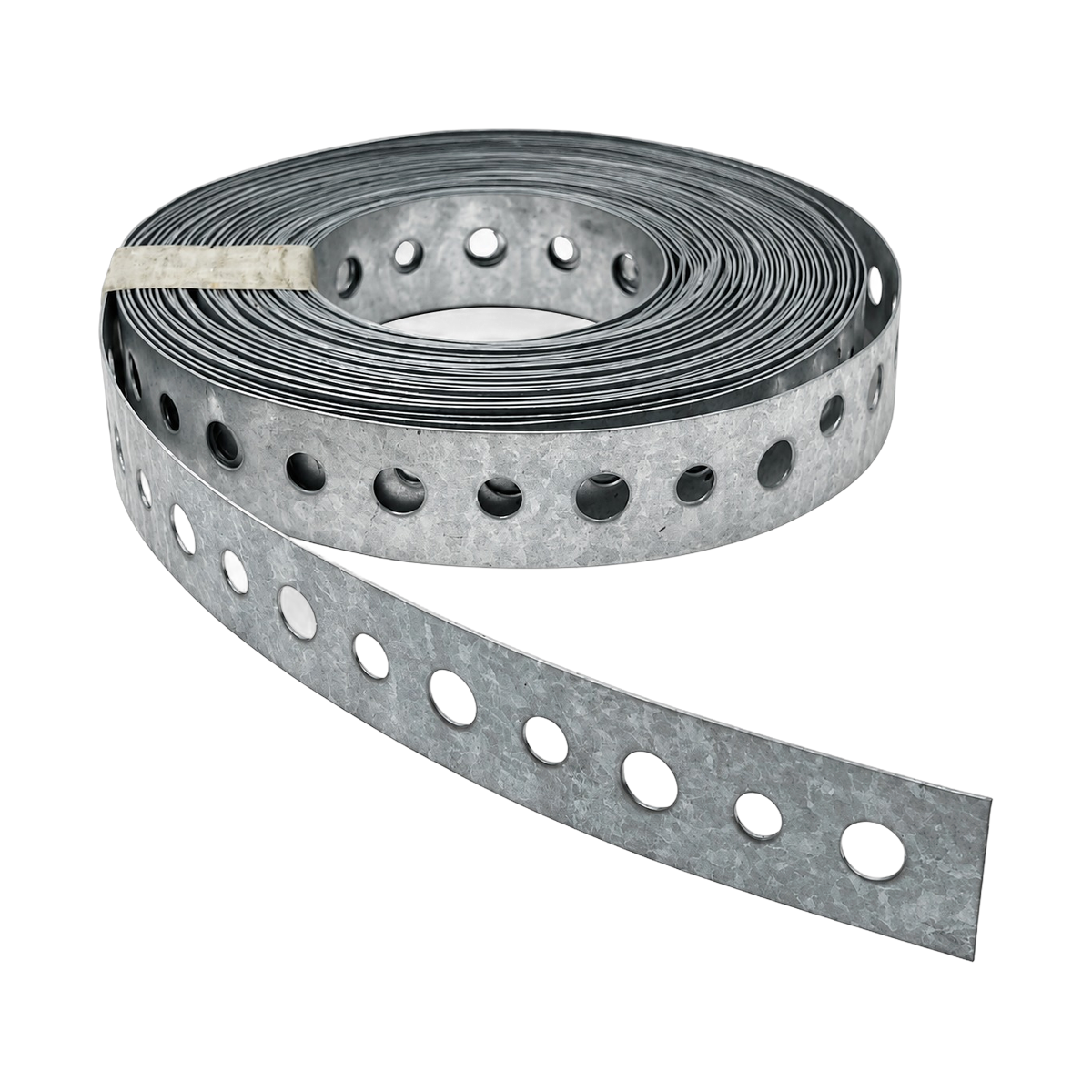 Cercha perforada en rollo galvanizado con orificios redondos