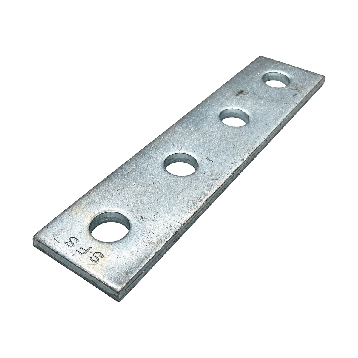 Placa de empalme galvanizada con cuatro orificios